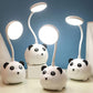 Cute Panda USB Rechargeable Table Lamp With Pencil Holder-Each