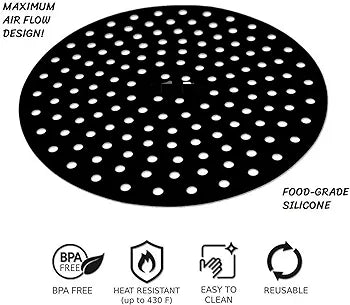 Round Silicone  Reusable Air Fryer  Liner