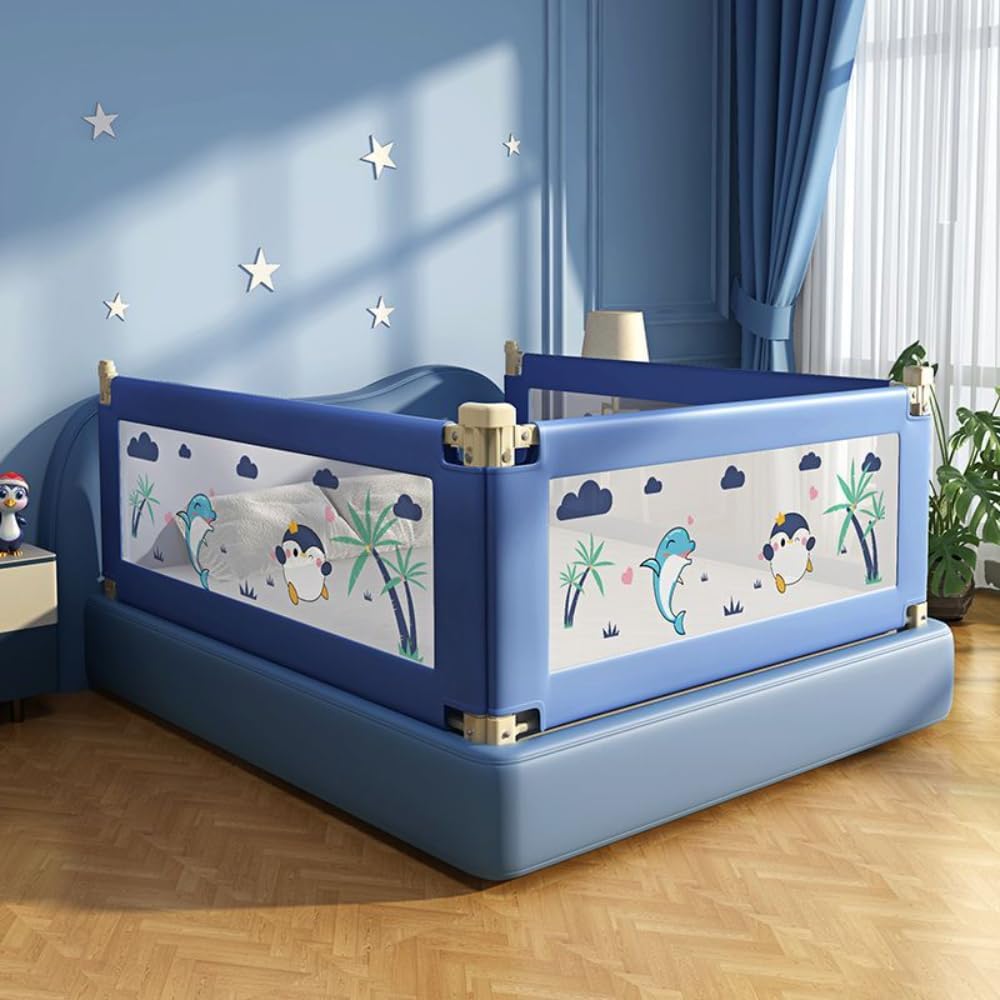 Collapsible Toddler Bed Rail Guard for Full, King & Queen Size Mattresses