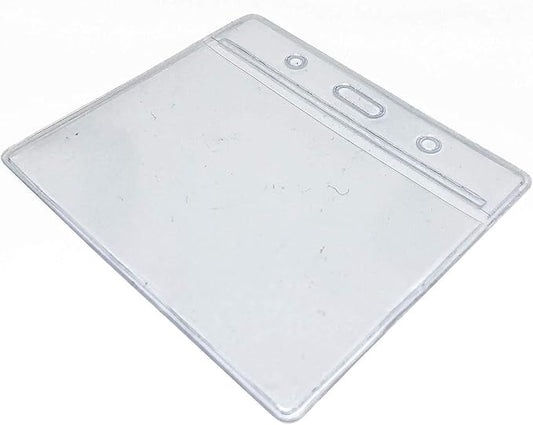 10 x Waterproof Plastic ID Badge Holder 110mm x 65mm