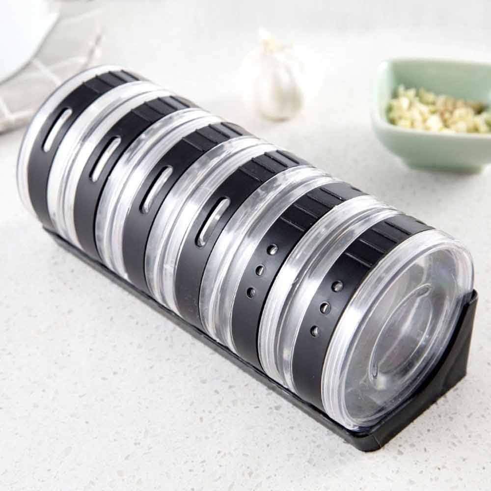 6pc Grip Twist Spice Storage Storage