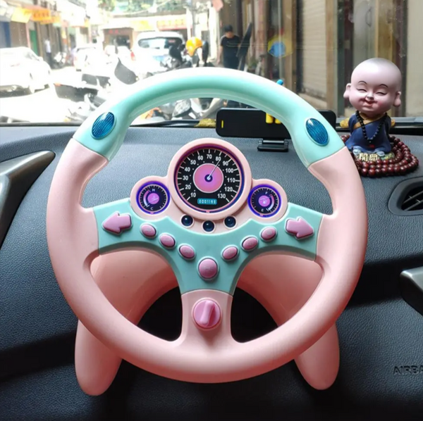 360-Degree Rotation Steering Wheel With Sound Effects And Light Toy