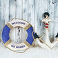 Welcome On Board - Nautical Decorative Life Ring Buoy - Home Wall Decor - Nautical Decor - Decorative Life Ring Preserver - 2 Sizes