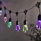 Christmas 10 Drop Bulb Colour Changing Plug In Outdoor Festoon Lights