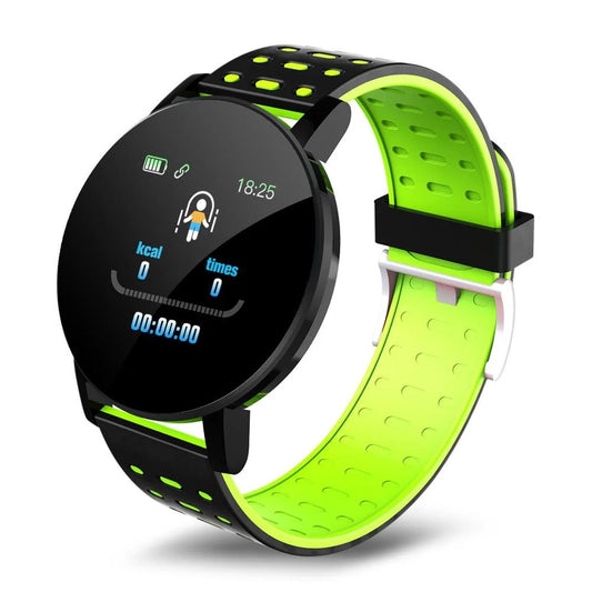 SMART Watch & Fitness Tracker (WithHR & BP Tracker), Call & Message Alerts, IPS HD Screen 119 Plus-PreOrders Now Available!