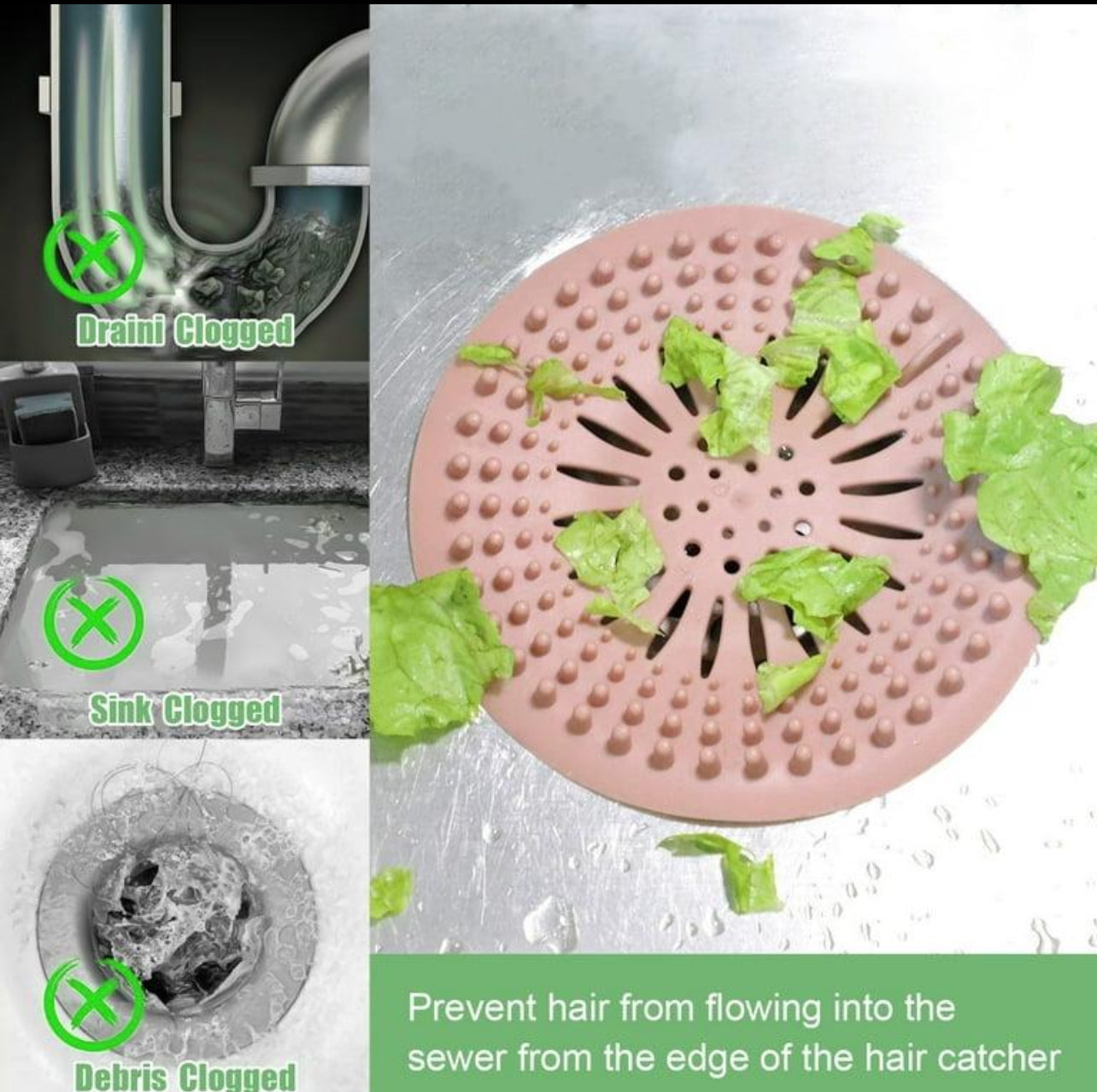 Silicone Drain Catcher(3pc)