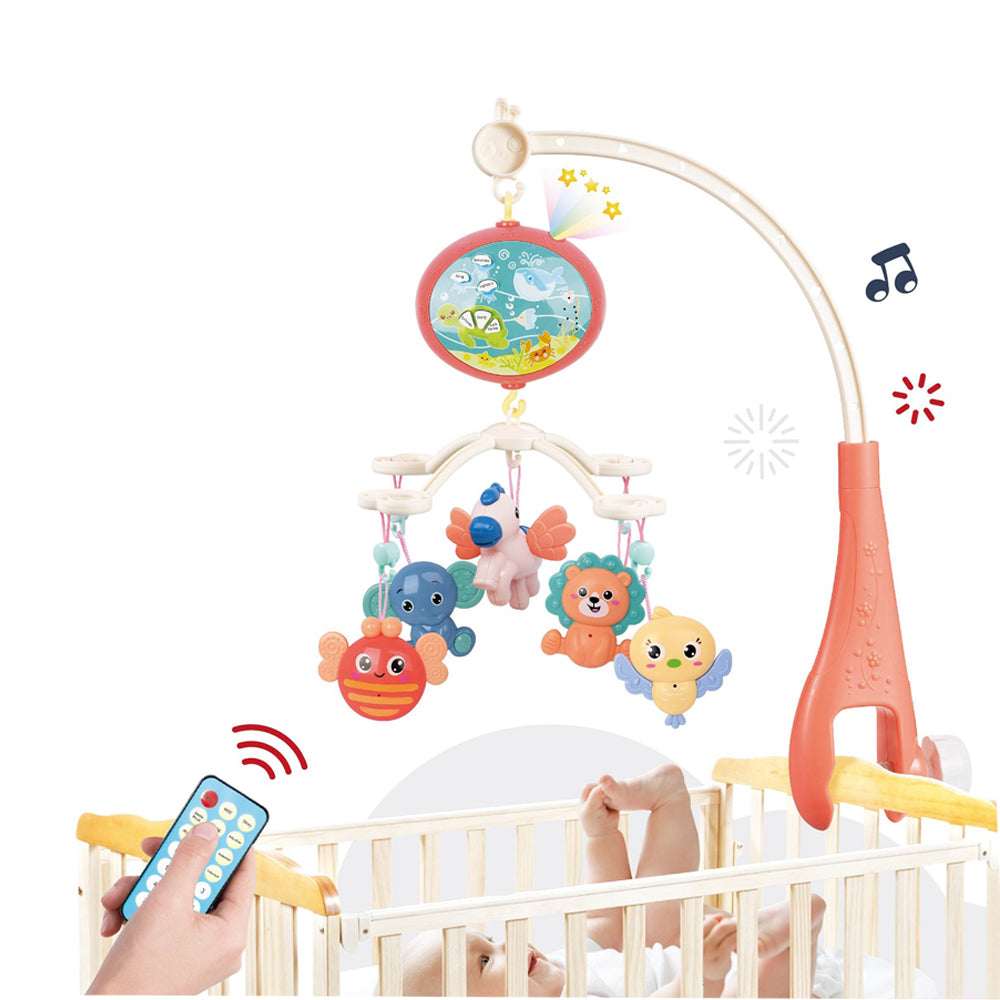 AIYINGLE-Auto Swing Happy Bed Bell With Music, Light And Remote Control