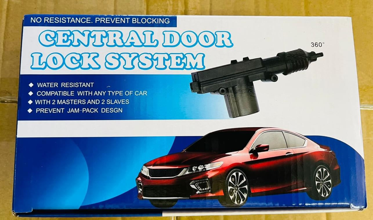 Universal Car High Power Door Central Locking System, Heavy Duty Durable High Power Door Lock Kit Actuator 2 Wire 12-Volt, Pack of 4