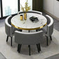 Modern Marble Top (MDF)Dining Table and Chairs Set 5pc - PreOder Sales Now Open