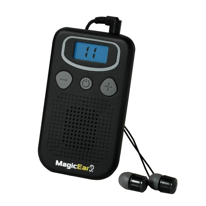 Magic Ear Hearing Aid, Portable Hearing Amplifier Enhances Vocals, Cancels Out Background Noise