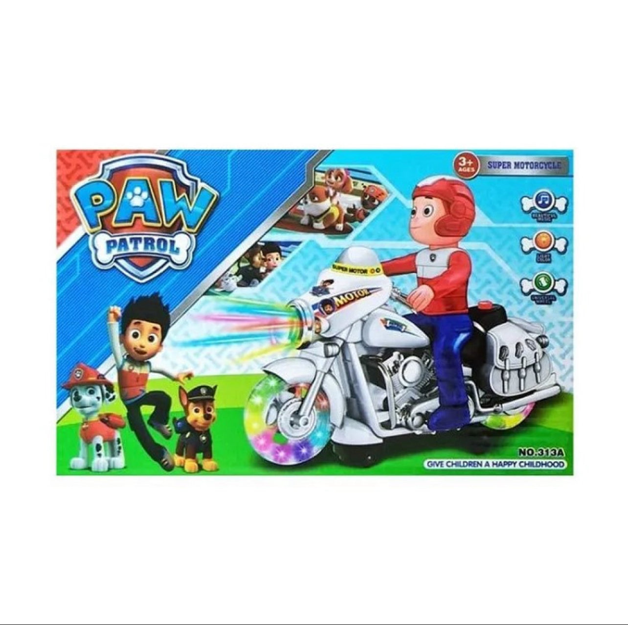 Paw Patrol Rider on a Motorcycle