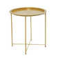 Metal Round Tray Side Table