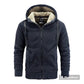 Men's Fleece Jacket Hooded Winter Parka Men Windbreakers Thick  & Warm