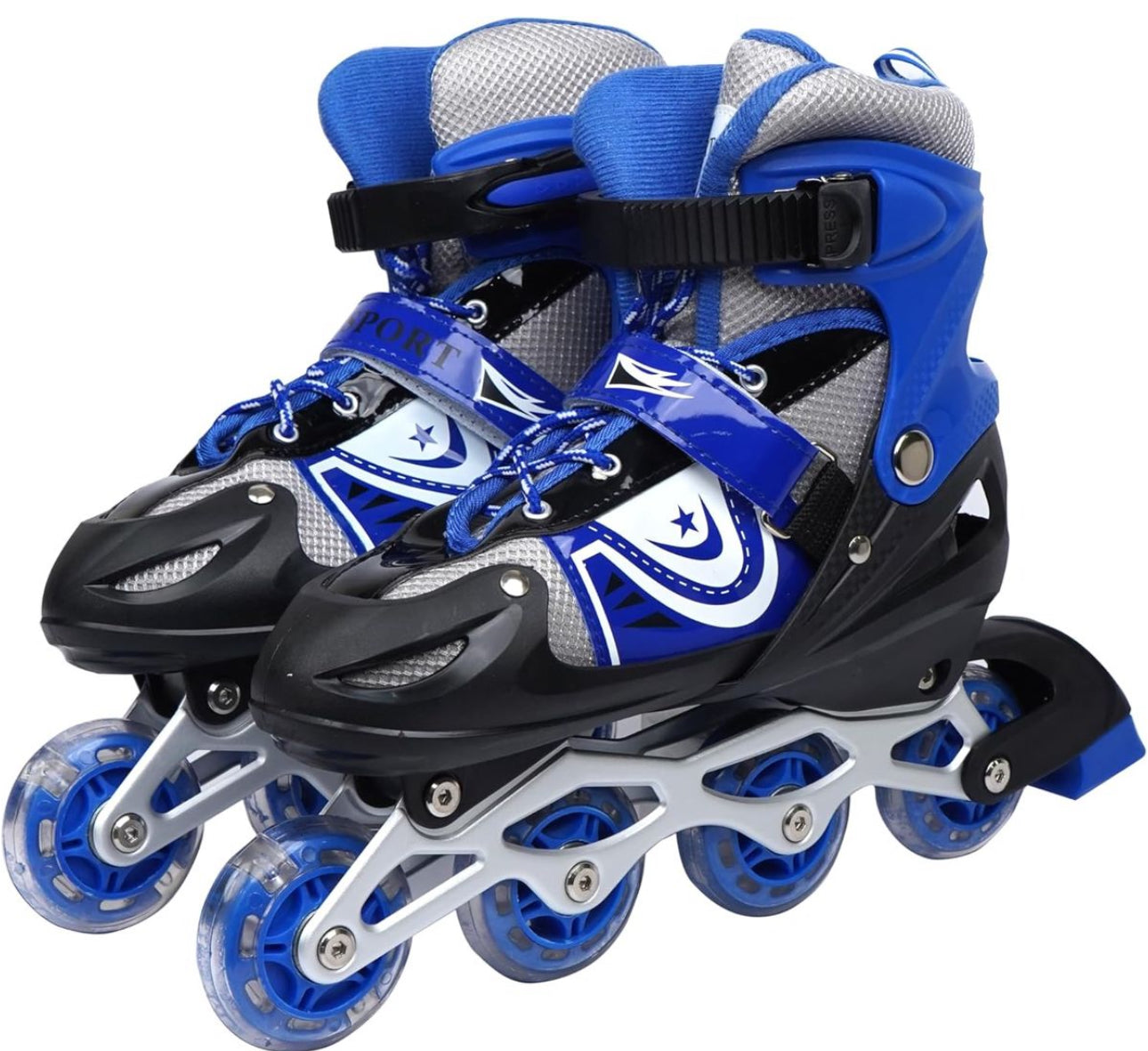 Adjustable Inline Roller Skates for Boys Kids and Girls