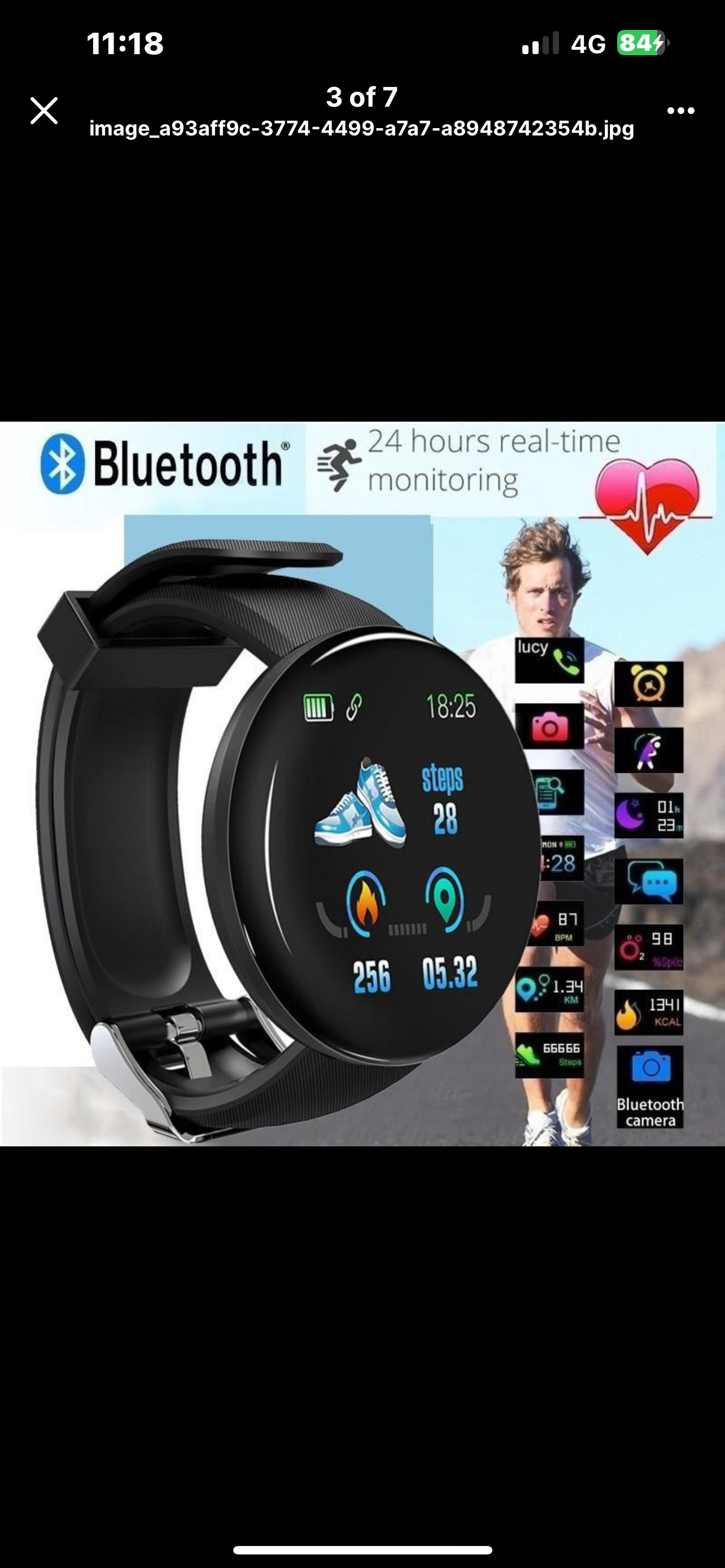 Smart Watch -BT/Step/Heart & More Options