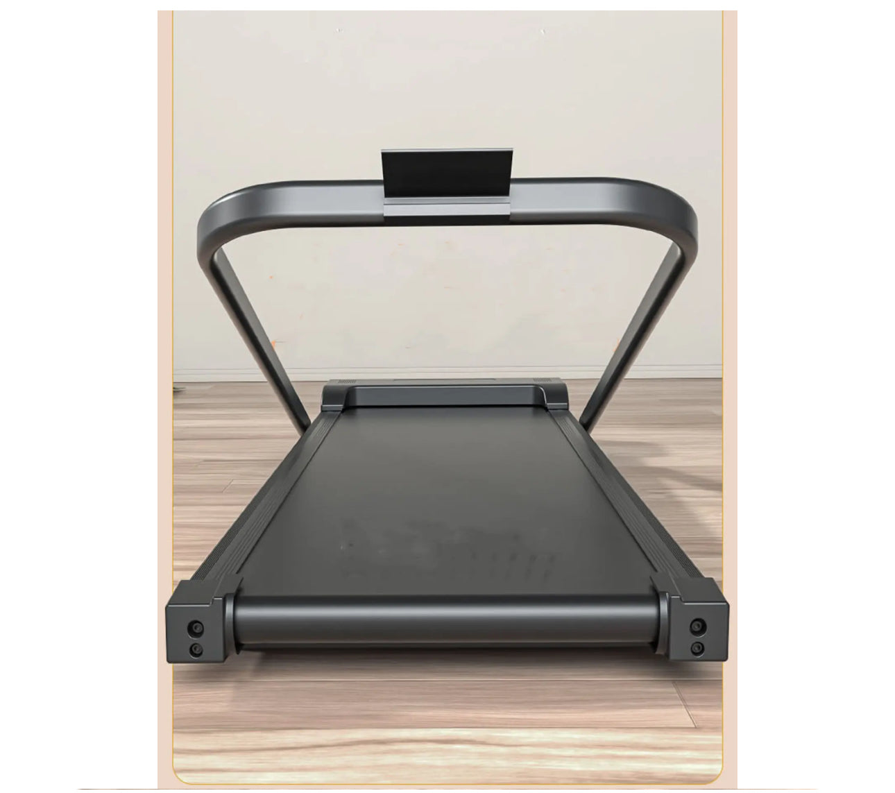 2-in-1 Fitness Foldable Electric Treadmill Space-Saving Machine Walking Running Pad