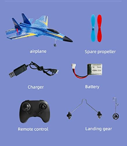 Multi-Directional Remote Control Plane with Smart Gyroscope, Anti-Collision Silicone Nose RC Plane, Long Battery RC Glider for Kids and Adults