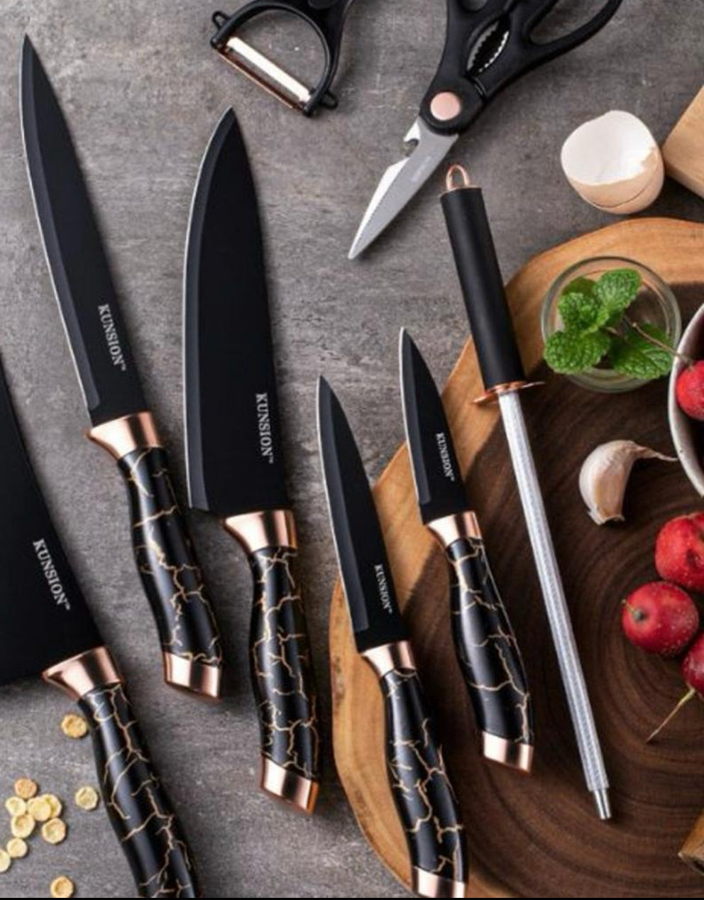 9 Piece Stainless Steel Knife Set