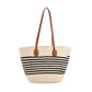 Womens Straw Tote Bag Handbag Large Woven Capacity Top Handle Bag Summer Stylish Straw Basket Bag - Various Colours