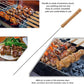 Wooden Handle Stainless Steel BBQ Skewers Set