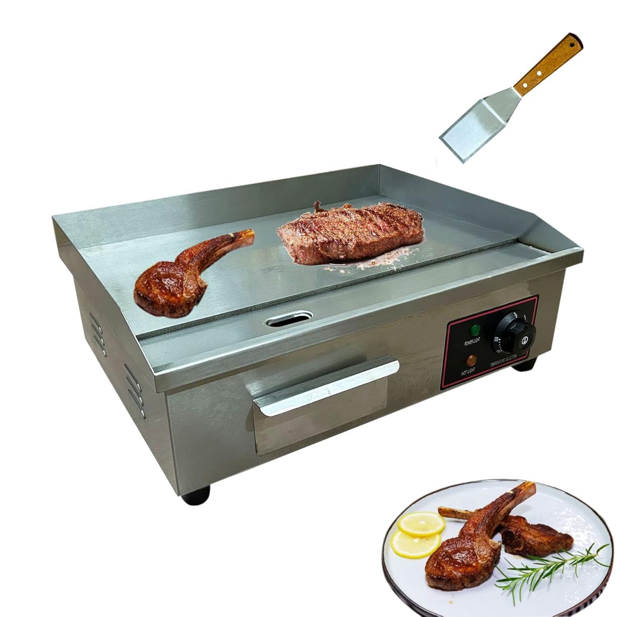 Commercial Electric Countertop Griddle Grill