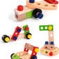 Wooden Realistic Play Set with Box Case and Tool Accessories Included Colourful and Fun Design for Children-37pc Set