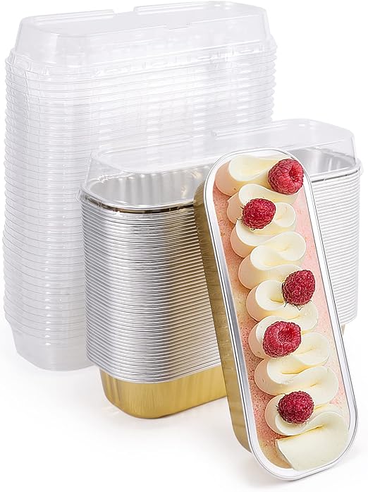 Disposable Baking Tins Foil Pans With Lids 50 Pcs