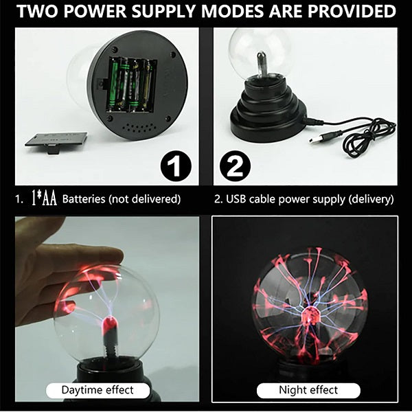 3.5″ Mini Electrostatic Plasma Ball