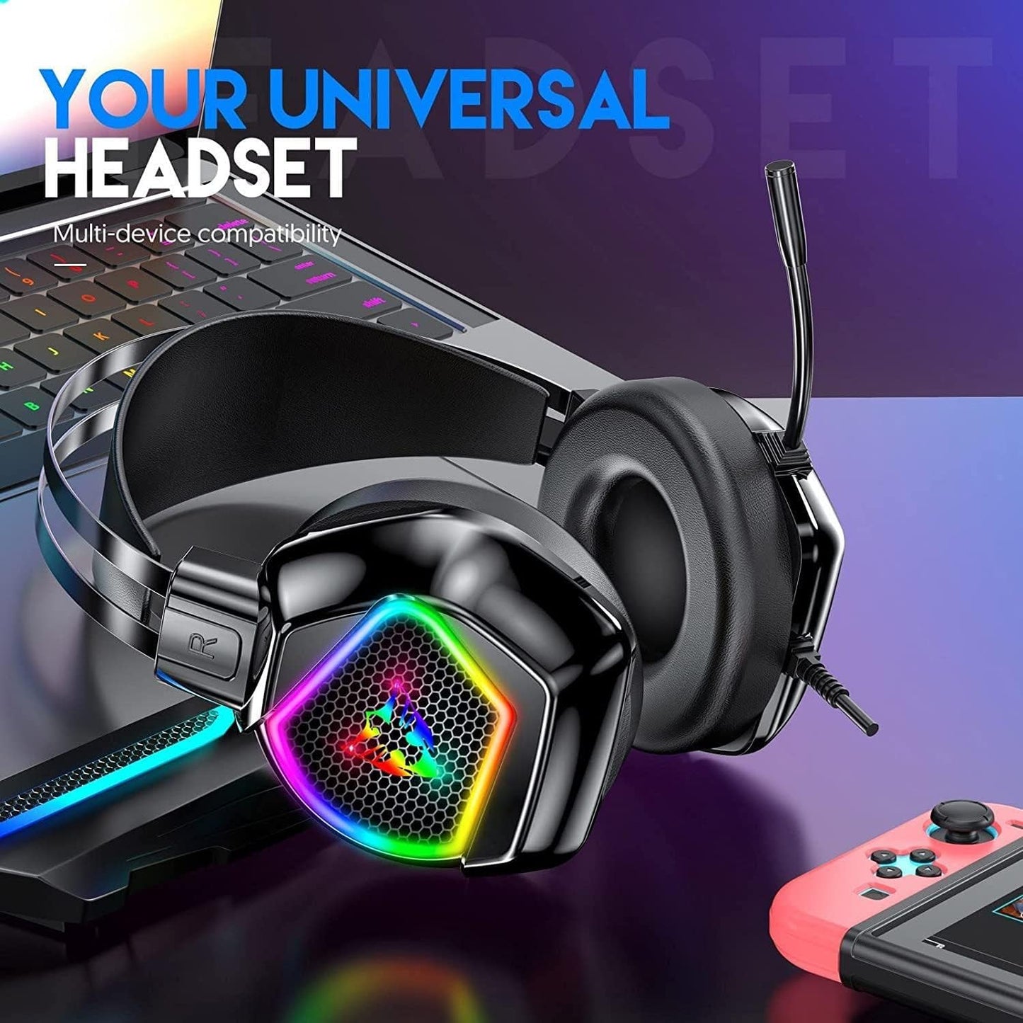 RGB USB Gamming Headphones