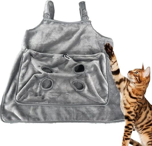 Coral Fleece Warm Cat Sling Carrier Chest Apron