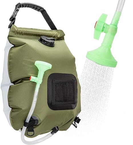 Camping Shower Bag with Removable Hose