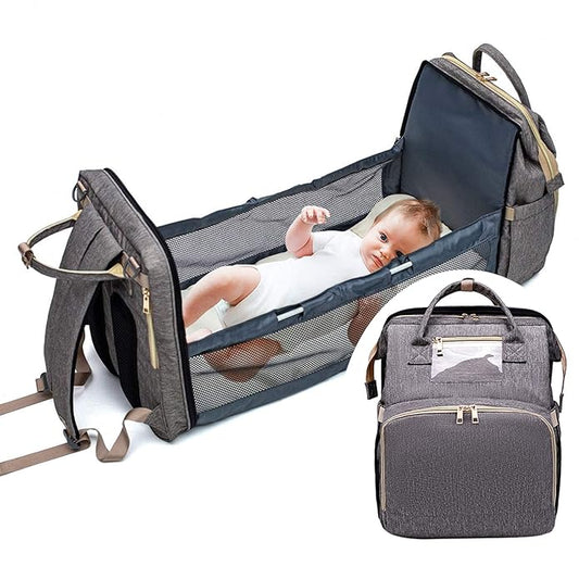 3-in-1 Baby Diaper Backpack Portable Bassinet Foldable Baby Change Station