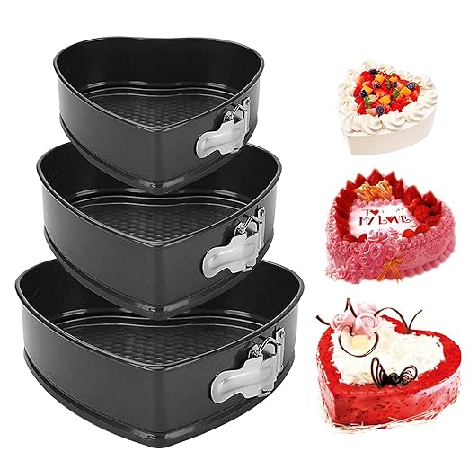 Heart Shape Cheesecake Pan Set of 3