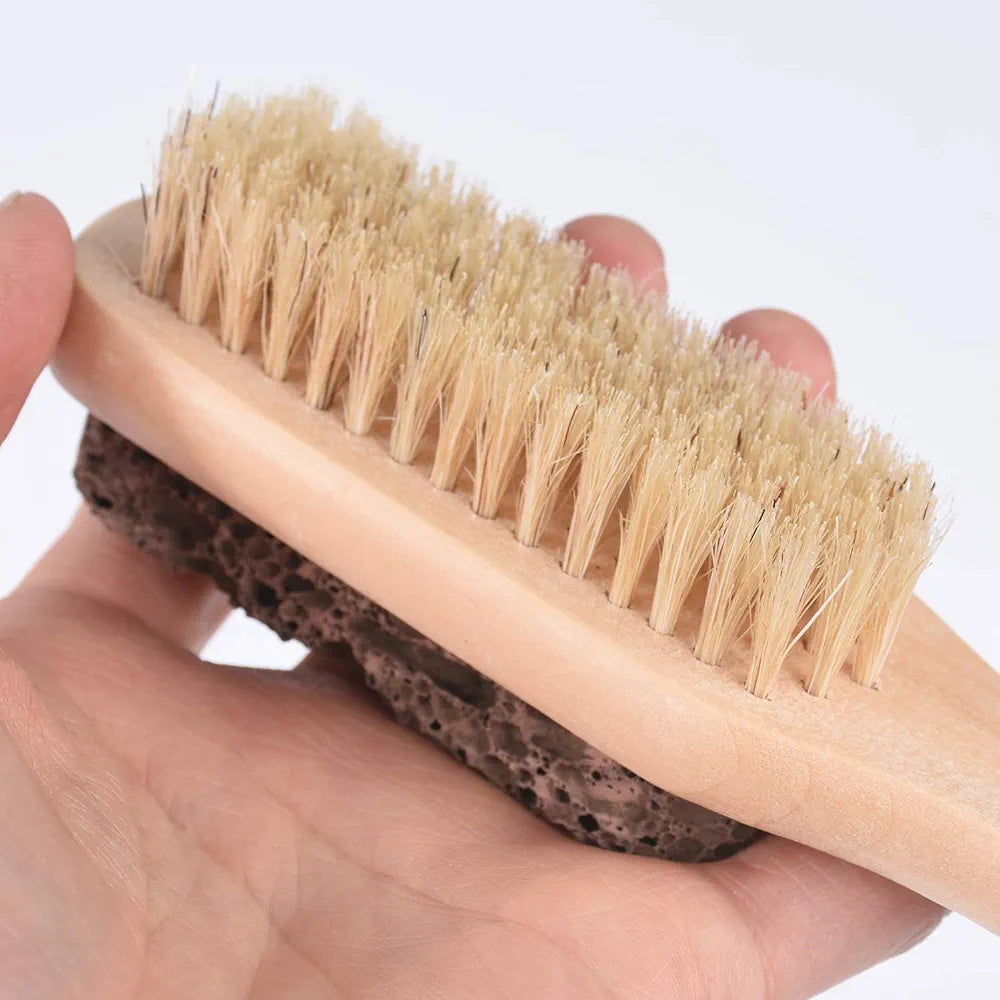 Foot Natural Bristle Brush Stone