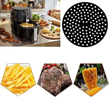 Round Silicone  Reusable Air Fryer  Liner