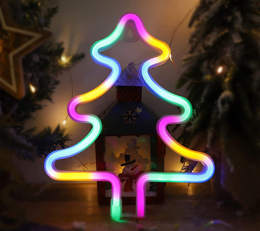 Christmas Tree Neon Sign Lamp USB And Battery Operated