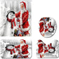 4 PCS Christmas Bathroom Decorations Set