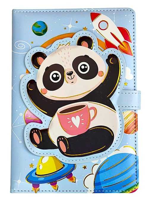 Panda Colourful Printed Diary For Girls/Boys