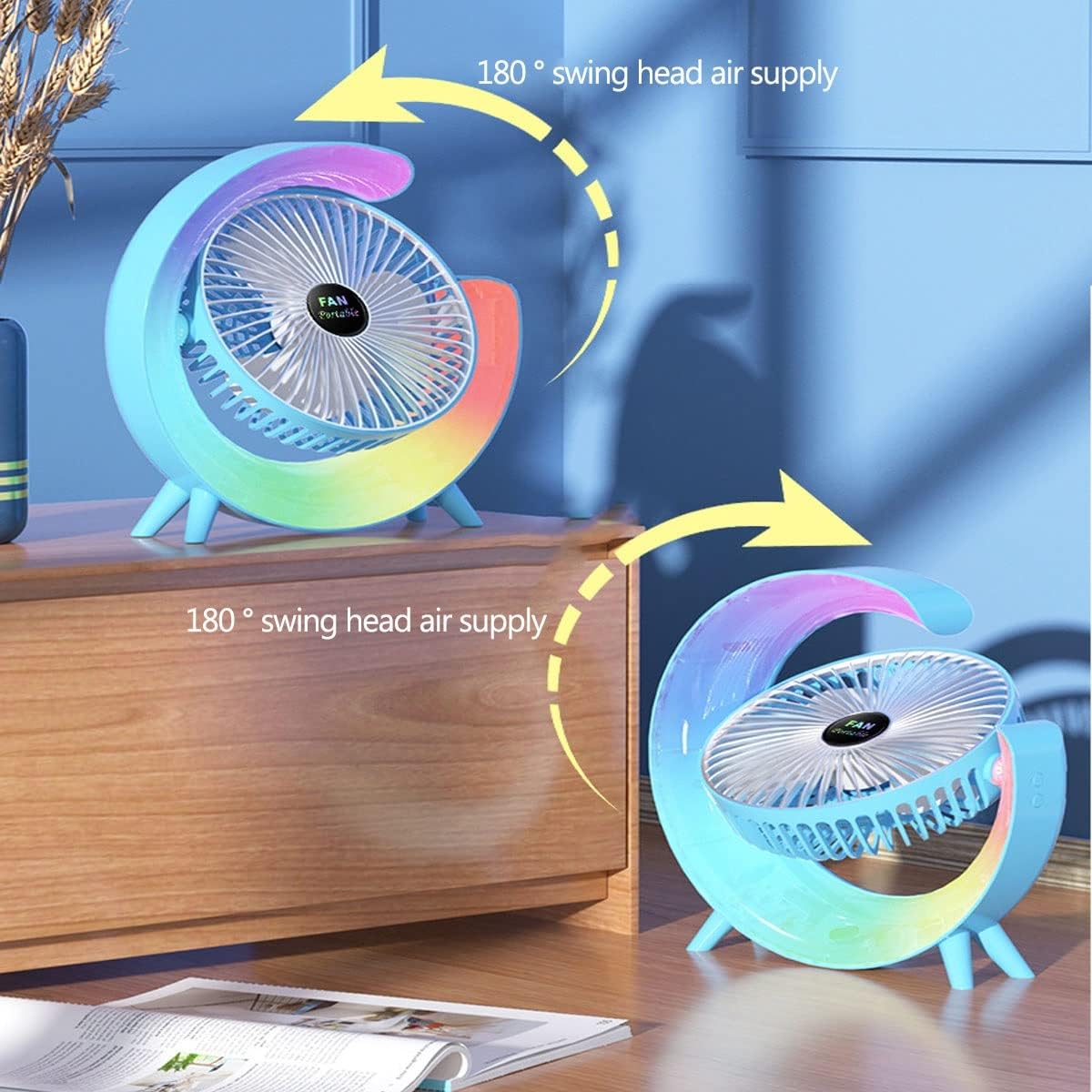 Multifunctional Colorful desktop small fan