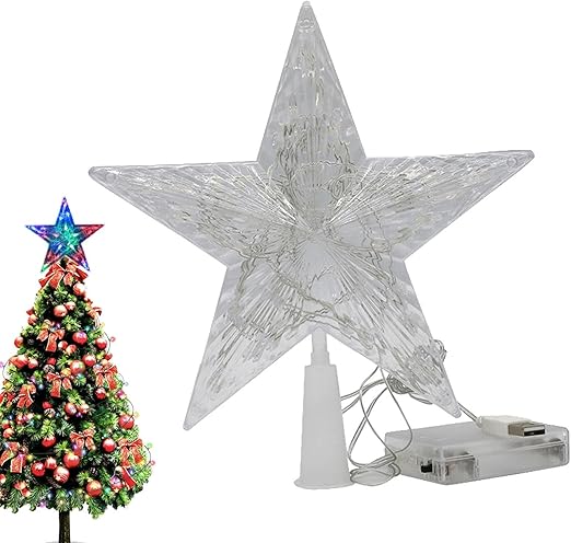 Star Tree Topper LED Light Design