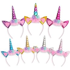 Unicorn Party Supplies Horn Headbands