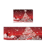 Red Sparkling Christmas Tree Kitchen Rugs