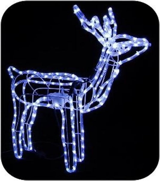 Moving Head Reindeer Christmas Multicolour/Cool White