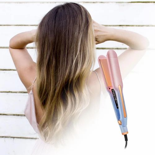 Curved hair straightener online