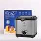 ENZO Kitchen Household 1.5L Detachable Oil Container Commercial Viewable Window Stainless Steel Electric Deep Fryer