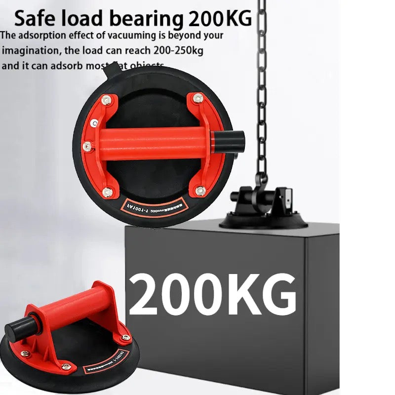 New 8 inch Vacuum Suction Cup 200kg Bearing Capacity Heavy Duty Vacuum Lifter for Granite Glass Lifting Strong suction cup