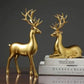 Deer Statue Reindeer Figurines Resin Sculpture