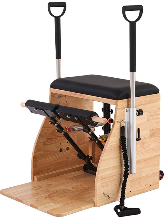 Pilates Chair,Pilates Reformer Machine for Home,Stability Pilates Pro Chair Equipment,Yoga Pilates Fitness Trainer