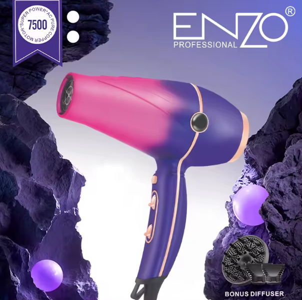 ENZO High-power Professional Fade Gradient Color Quick Dryer Fashion Wall Mounted Hair Blower