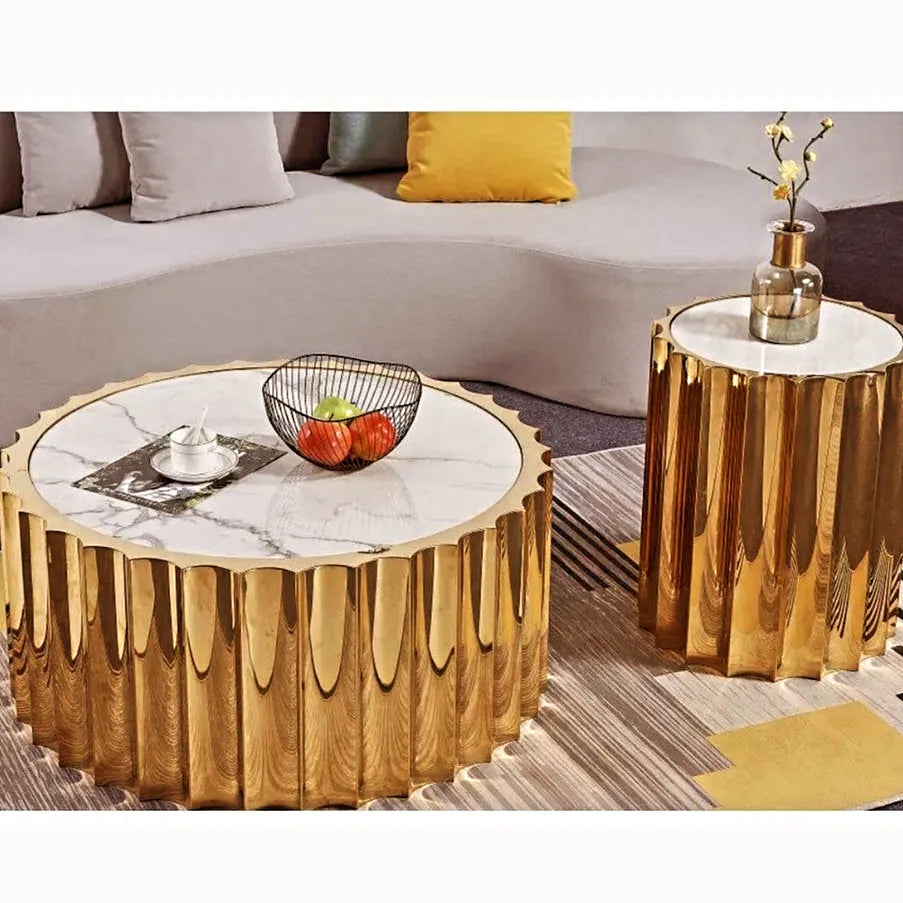 Nordic Round Coffee Table 2pc